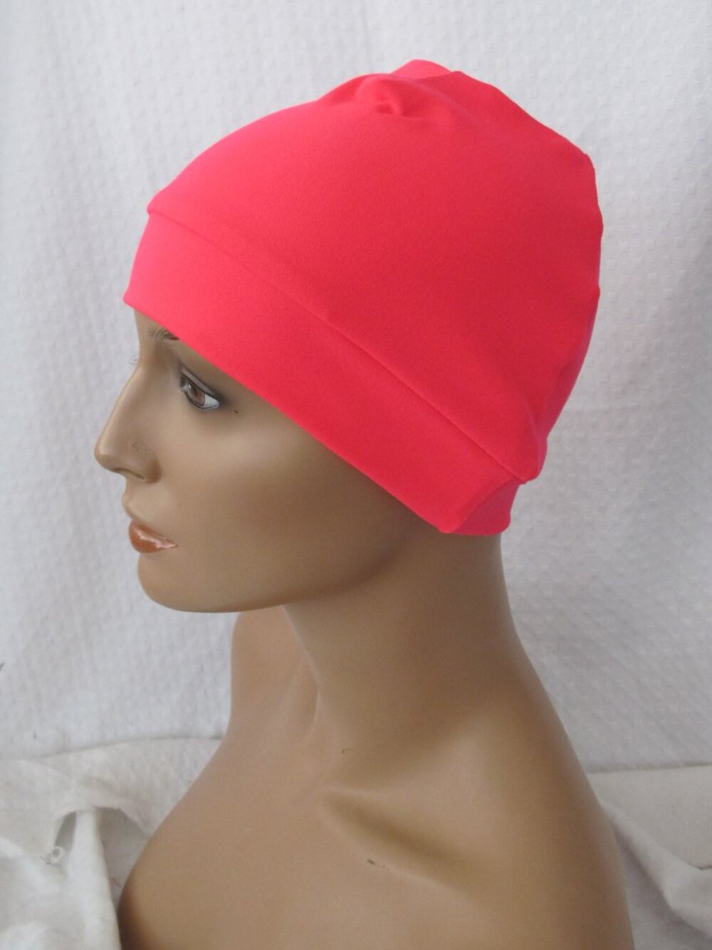 Handmade Day-Glo/Neon Pink Messy Bun/Ponytail Hat